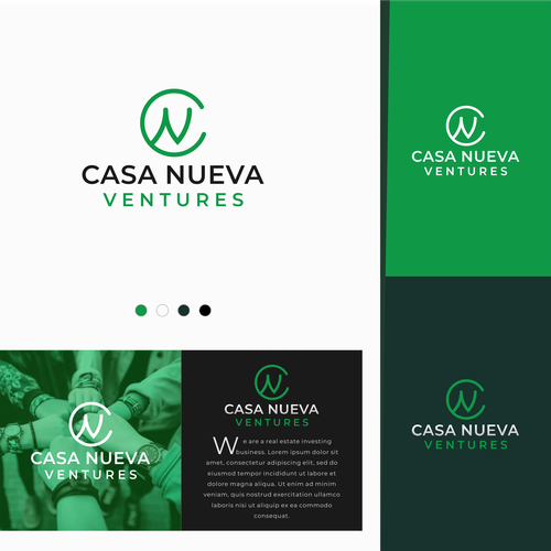 Real estate investing logo symbolizing growth Design by Ardi Karisna