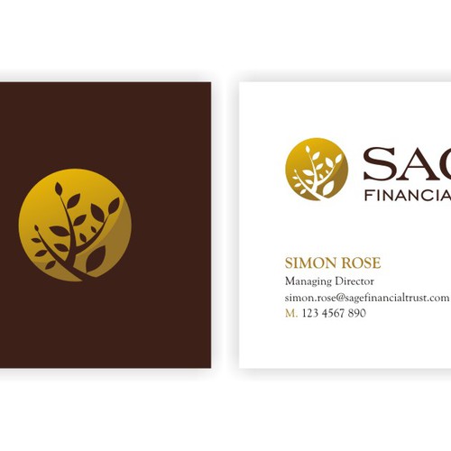 Create the next logo and business card for Sage Financial LLC Design por studio34brand