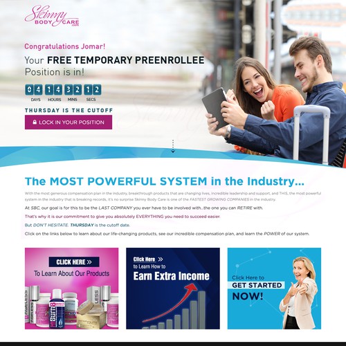 *** GUARANTEED PRIZE *** - New Website Template for MLM Company - NEW! Design by Jasmin_A