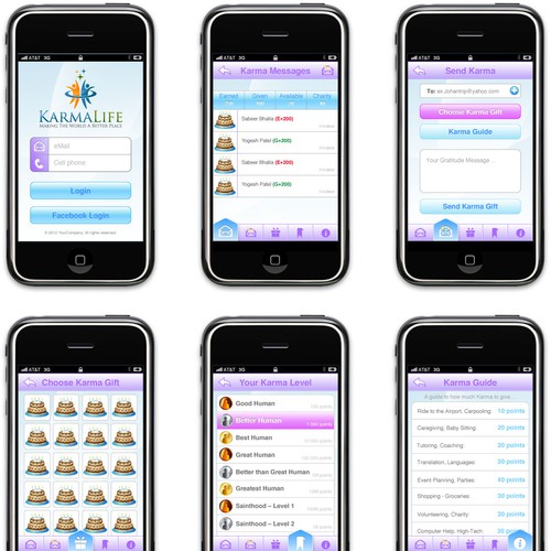 mobile app design required Réalisé par NoGraphix