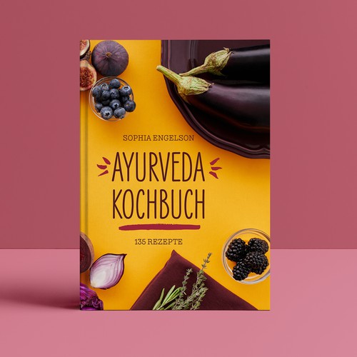 Book-Cover for Ayurveda Cookbook - Cover für Ayurveda Kochbuch Design by Catharina B