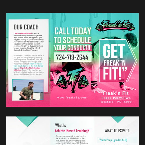 Gym Brochure Design by GIANT-SQUID