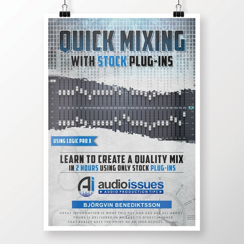 Create a Music Mixing Poster for an Audio Tutorial Series Réalisé par ZAKIGRAPH ®