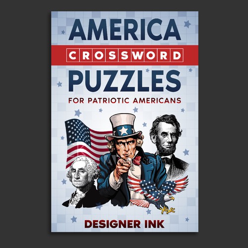 America Crossword Puzzles. Patriotic, Americana, Simple, Basic Design by Anastasia Brenych