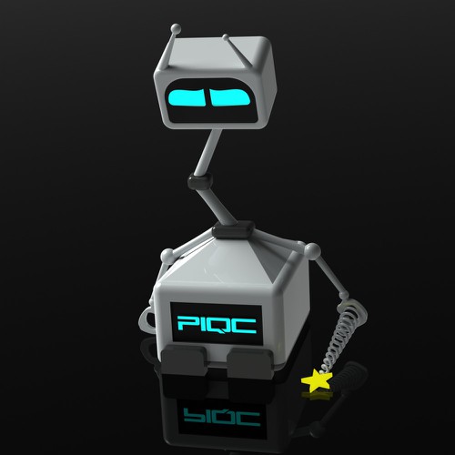 Pixar-esque Mascot & Logo - Cute, Modern, 3D Robot-Pixie Design by Teodora Angelova