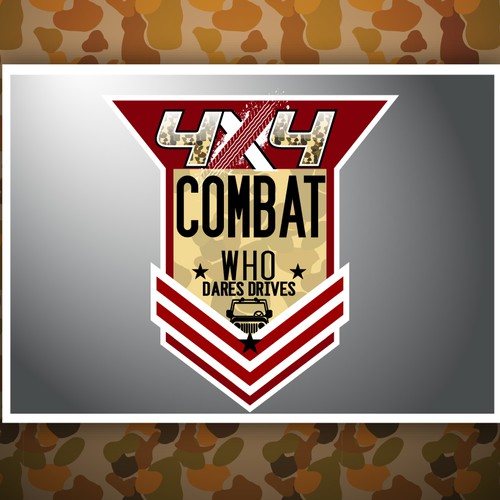 logo for 4x4 COMBAT Design by florin J.