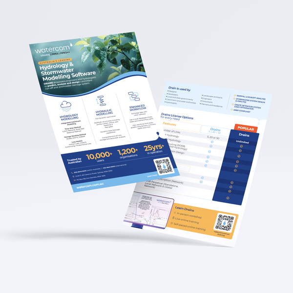 Design by IscoJuliano titled "Flyer design for Watercom"