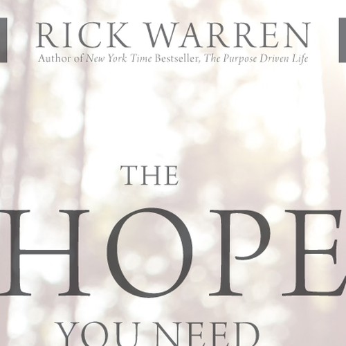 Design Rick Warren's New Book Cover Réalisé par NoahStefan