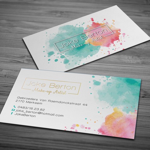 Design A Stylish Business Card For This Make Up Artist Business Card Contest 99designs