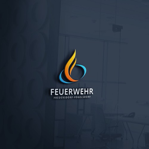"Logo für die Feuerwehr der Gemeinde Fredersdorf-Vogelsdorf" winning Logo design