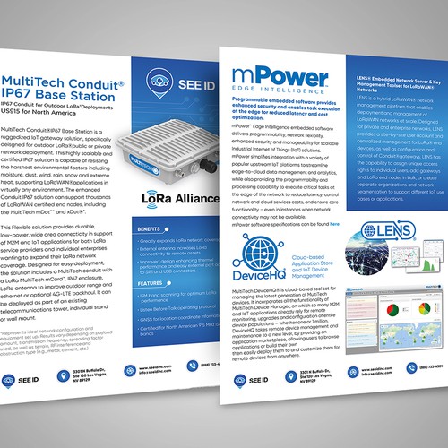 Technical Data Sheet Design von BrainStorm.