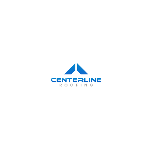 Centerline Roofing logo design contest. Design by LivRayArt