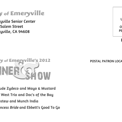 Help City of Emeryville with a new postcard or flyer Réalisé par BromleyCustomDesign