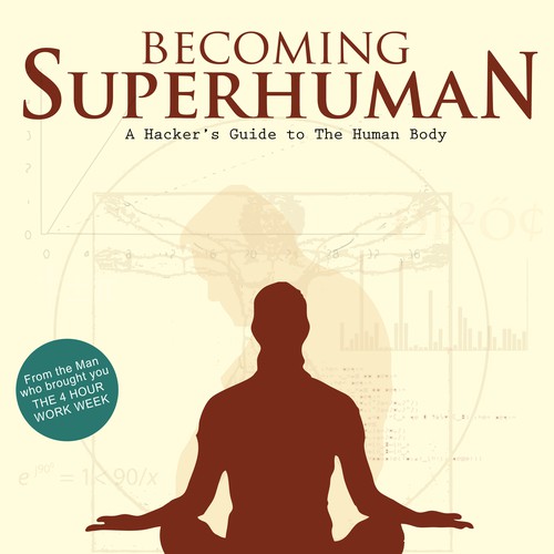 "Becoming Superhuman" Book Cover Diseño de ricker311