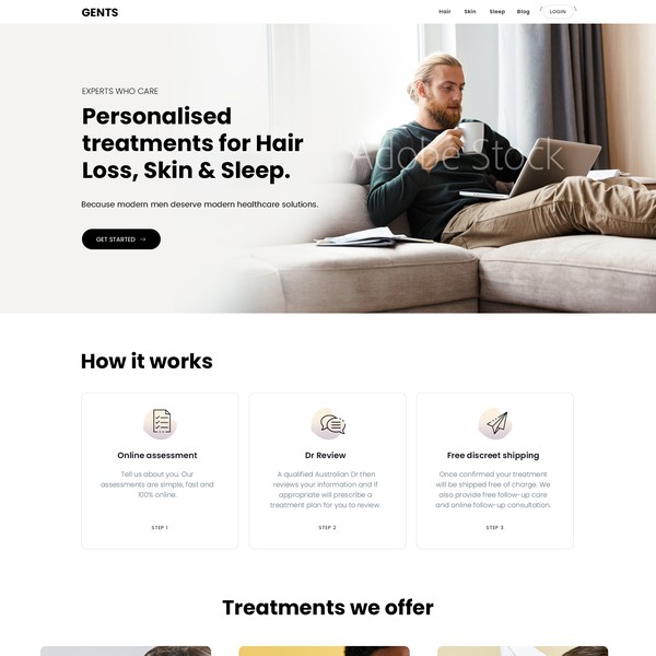 Treatment for hair loss, skin and sleep