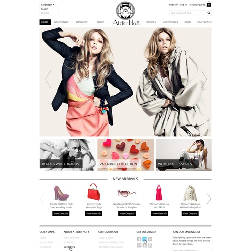 Fashion boutique websites sale