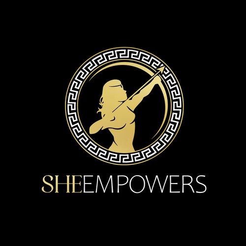SHEempowers - luxurious design of a woman preferrably in some kind of a circle to appeal to women professionals Design by Linduska