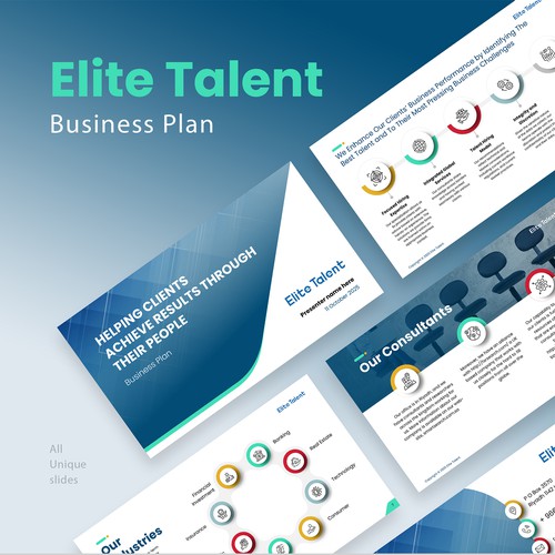 "a business plan presentation" winning Logo design