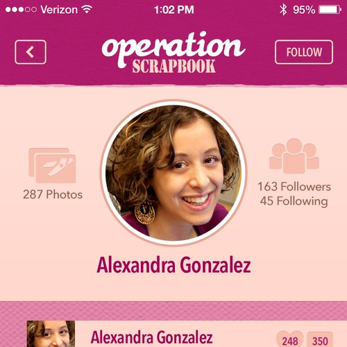 "Operation Scrapbook" - App for scrapbookers Design by Gerardo Betancourt