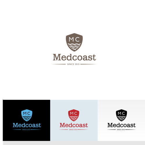 "Imagen corporativa Medcoast - logo escrito + símbolo/escudo" winning Logo design