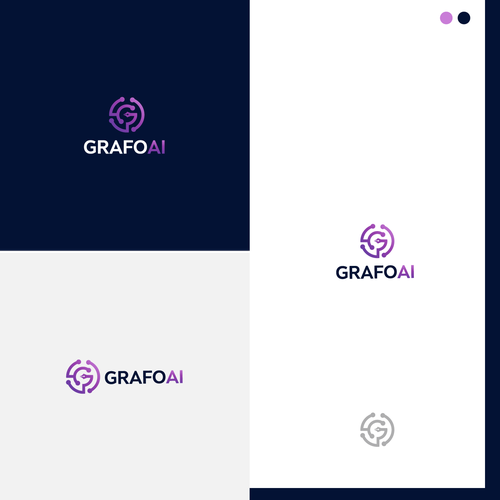 GrafoAI | Artificial Intelligence Writer Logo Design by FC.