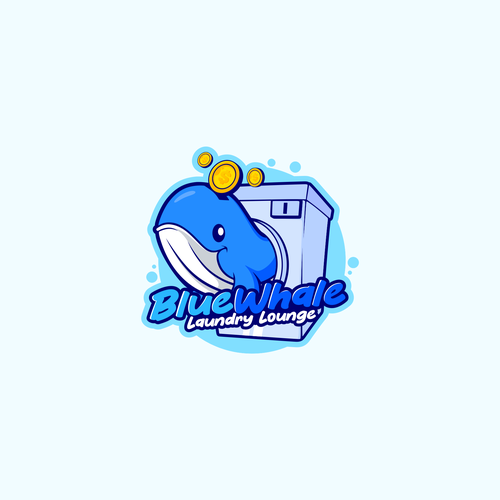 Unleash Your Creativity, Logo Design for "Blue Whale Laundry Lounge" Design by asmui11