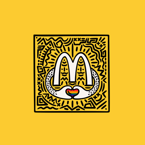 Design di Reimagine iconic logos in the style of a famous LGBTQ artists (multiple winners) di JANTUNGHATI