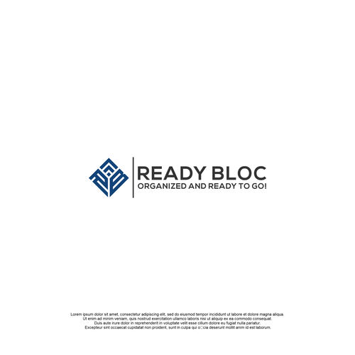 A "block" logo that is "ready" to go at the shot of the starters gun! Design by Angga Jr