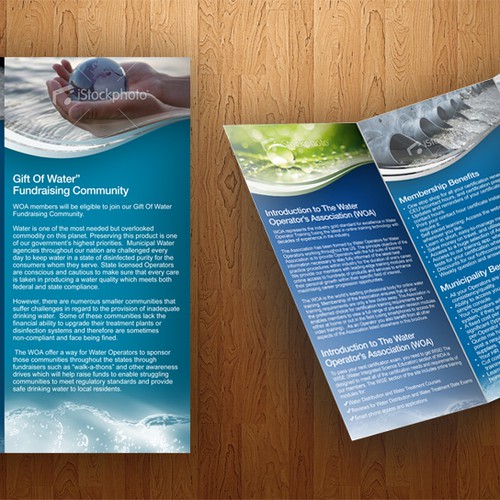 Create the next brochure design for Water Operators Association Design by isuk