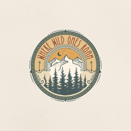Adventure-Themed Travel Logo for Nomadic Family Design by OmHay