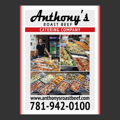 Love Food??? Create a modern, stylish Catering Menu for Anthony's Design by Echline Green