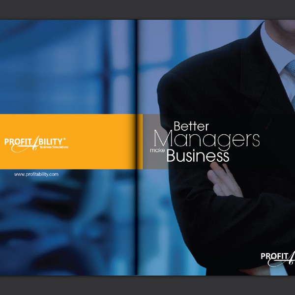 Design by Takumi titled "Contemporary brochure for ProfitAbility"