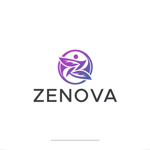 Zenova Logo: Revolutionary suite of health and wellness mobile apps Design by Esui Studio