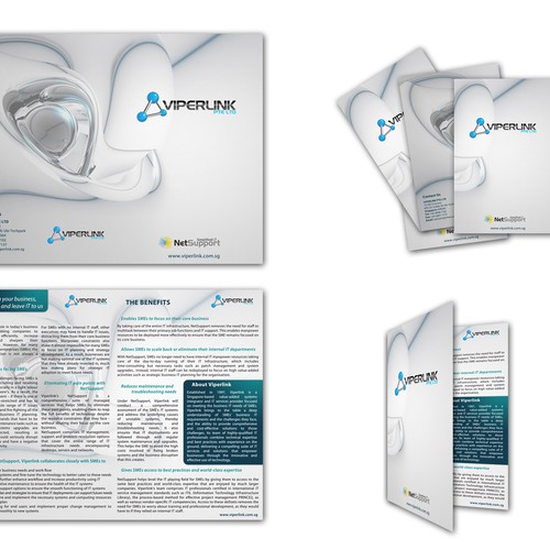 Create the next brochure design for Viperlink Pte Ltd Réalisé par George08