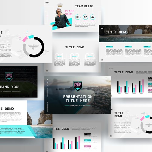 "Los Cabos United - PowerPoint Template (Soccer)" ganador Otros diseños