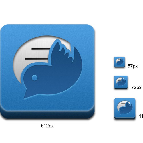 Create iOS App Icon for TwitChat™ for Twitter  Design by Ric Garbini