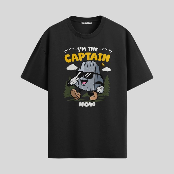 T-shirt design I'm The Captain Now