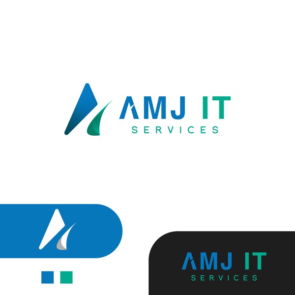 Design by EZA Studio titled "AMJ IT Services"