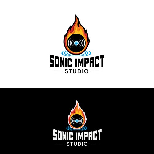 "Looking for a explosive logo that will make a Sonic Impact for a Recording Studio!" Design by Rafiul Islam Zion