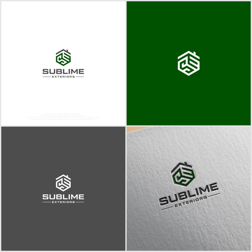 Modern Single Logo - Guaranteed - Sublime Exteriors Design by 7LUNG™