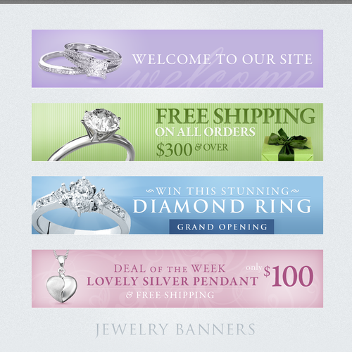 Jewelry Banners Design by PixoStudio