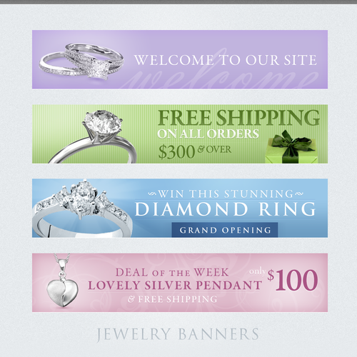 Jewelry Banners Réalisé par PixoStudio