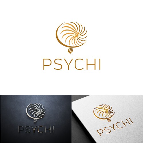 Diseño de Psychi - a golden Phoenix and wild psilocybin mushrooms de NyantoSani