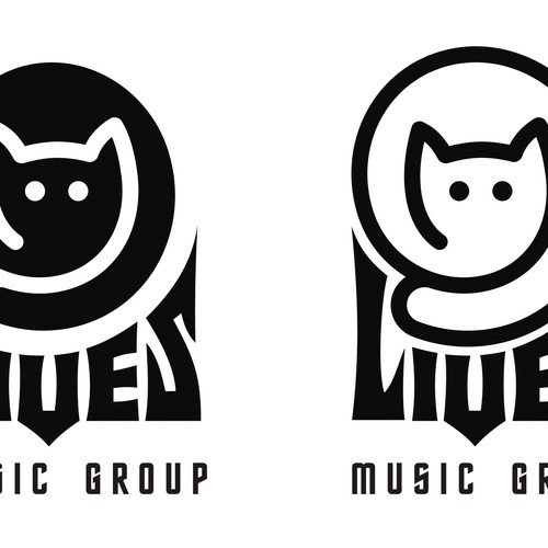 Design di 9 Lives Music Group Record Label LOGO di targa