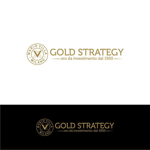 Design by tawwoon titled "Golden Strategy Golden Strategy - Oro da investimento"
