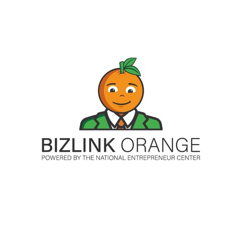 BizLink Orange Logo Design by mow.logo