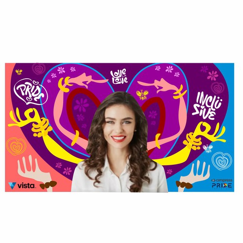 Virtual backgrounds for PRIDE month (multiple winners) Diseño de josept