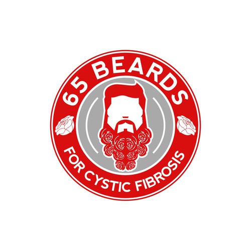 Create a logo incorporating beards and the number 65 for a fundraiser for cystic fibrosis Design by Abi Laksono