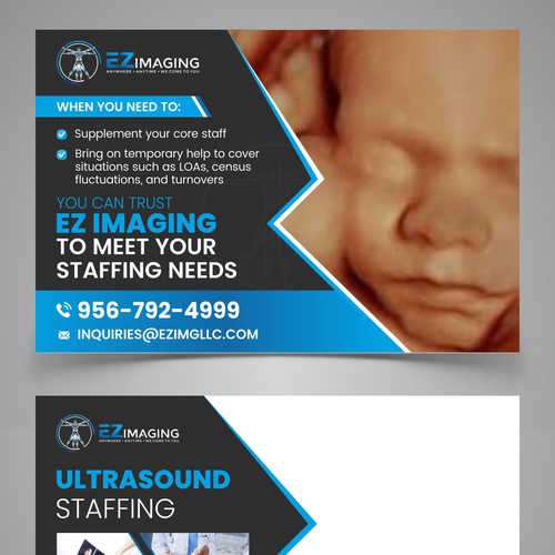 ULTRASOUND STAFFING CARD/FLYER Diseño de DezinDragonz