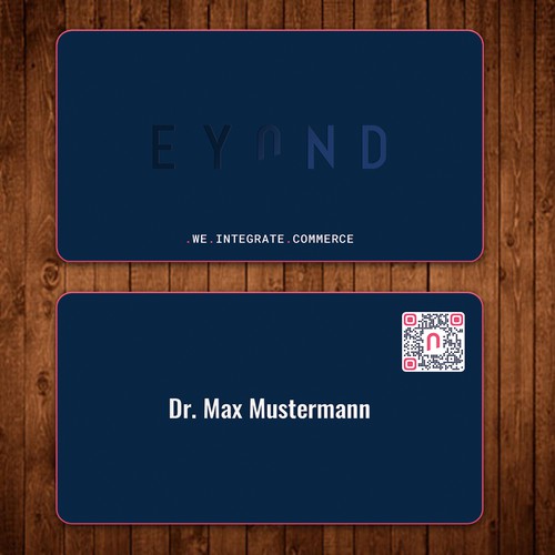 Visitenkarte mit QR Code Design by ™SF_Design™